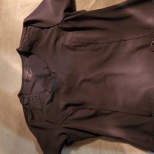 Dark Grey Womens Scrub Top